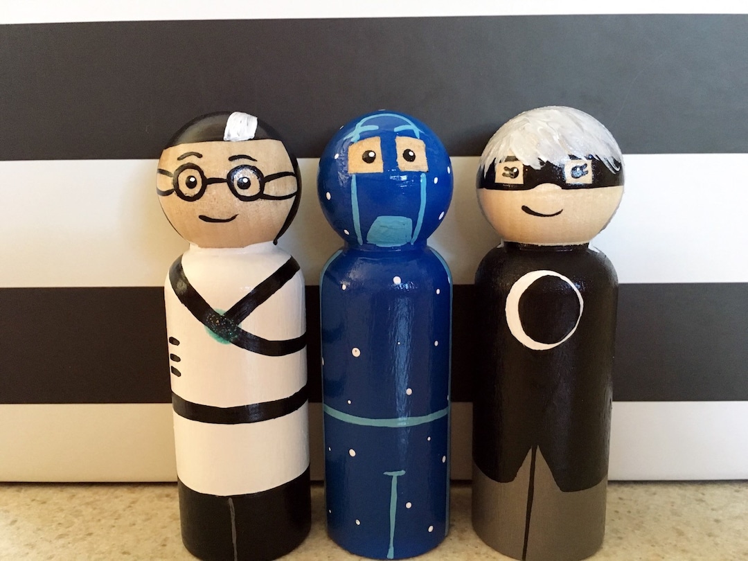 PJ Masks Toy Villains Set of 3. Romeo Luna Girl and Night - Etsy