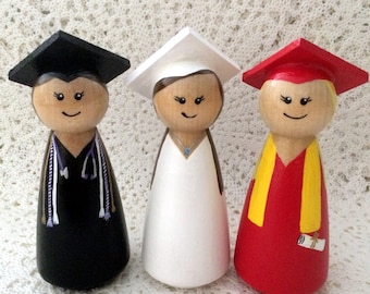 Graduate Cake Topper or Money Holder. Graduation gift holder Kindergarten High School Middle School College graduation