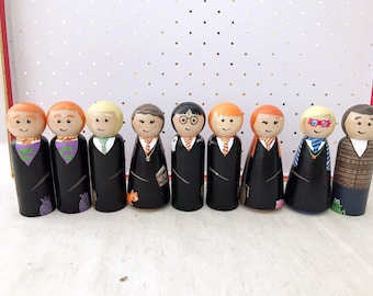 Pick an 4 custom HP inspired peg toys *super-sized peg not included*