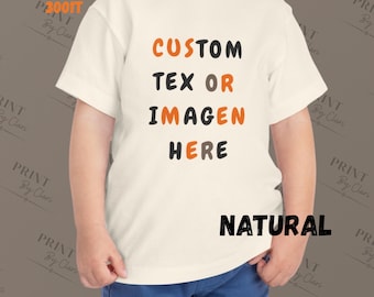 Custom Toddler Shirt with name or Image| Birthday shirt for Boy and Girls, Personalized Gift for Kids