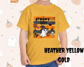 Spooky Boy Ghost Halloween Toddler Tee | Pumpkin, Skull, Cute Ghost