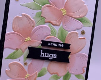 Pale Pink Embossed Card
