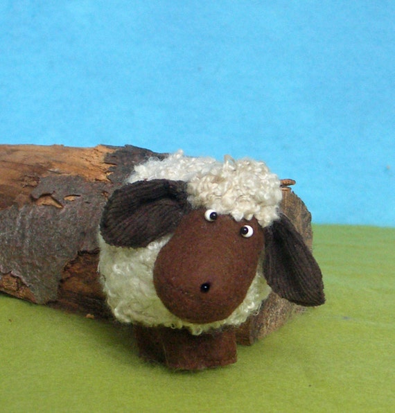 Items similar to Stuffed Animal Pattern Sheep Sewing Pattern Pdf, Dark Brown Beige on Etsy