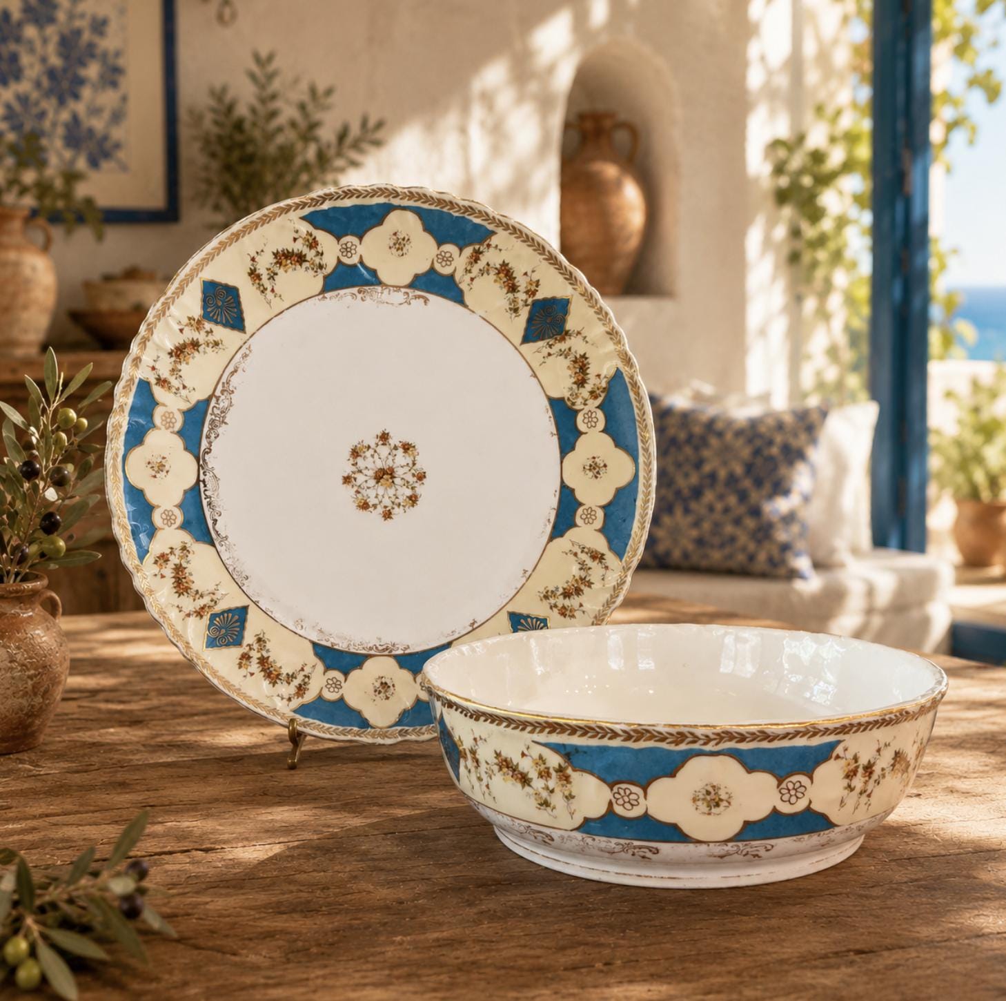 Ls & s Carlsbad Austria Clover Rim陶磁器 Ls&s Carlsbad Austria - Etsy