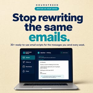 Plantillas de correo electrónico para asistentes ejecutivos / Sistema Notion, guía en PDF (descarga digital)