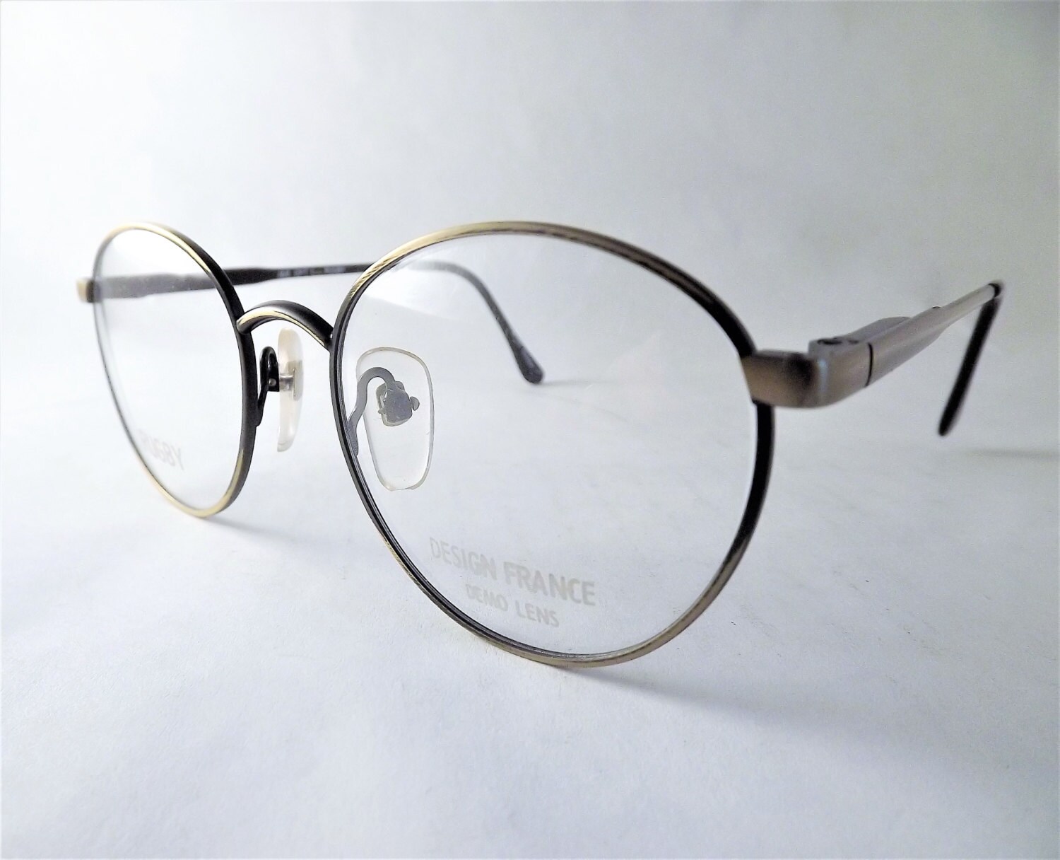 Bronze Eyeglasses Gold Glasses Round Eyeglasses Metal Etsy