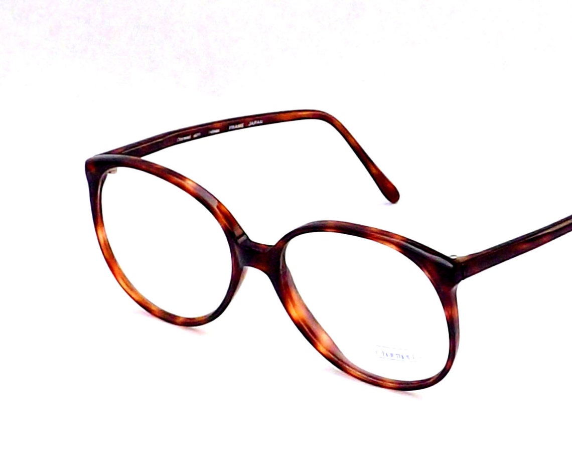 Big Preppy Tortoise Shell Eyeglasses Vintage Eyewear Etsy