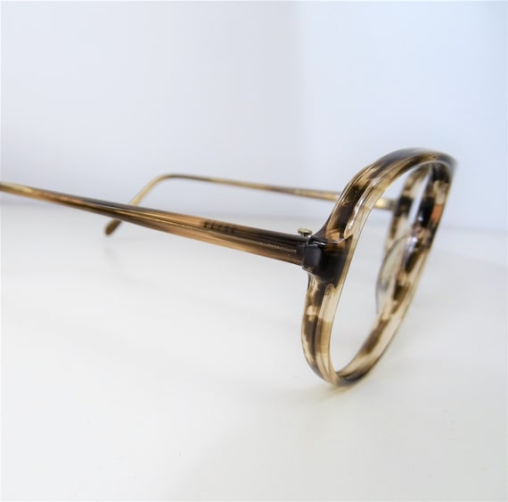 Brown Tortoise Shell Small Aviator Eyeglasses, Un… - image 3