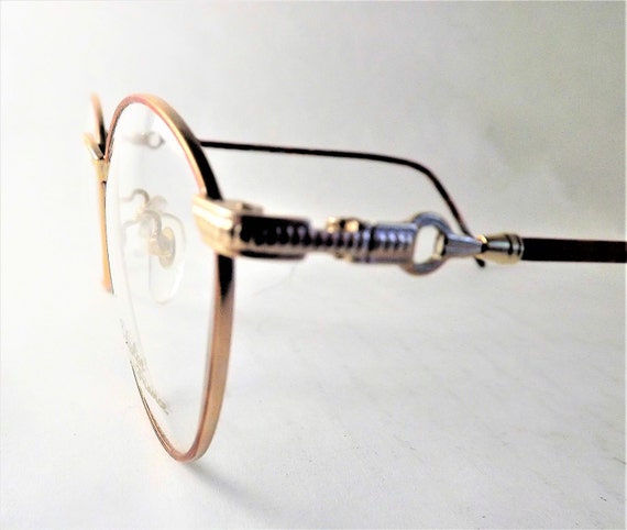 Vintage Women's Oval Copper Tortoise Shell Wire M… - image 3