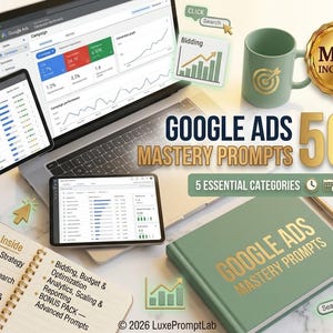Google Ads Campaign Strategy Prompts to Scale ROAS & Lower CPC | ChatGPT PPC Ad Copy Generator l Keyword Research Guide