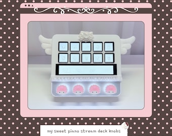 My Sweet Piano Stream Deck Knobs – 3D Printed Custom Set