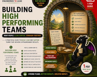 Build High-Performance Engineering Teams | Leadership & Management | Create systems for Excellence | PDF Instant Download