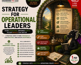 Strategy for Operational Leaders | From Executing to Thinking Strategically | Leadership Guide | New Manager | PDF Download
