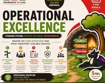 Operational Excellence Bundle: 5 Guides for Leaders (Instant Download)