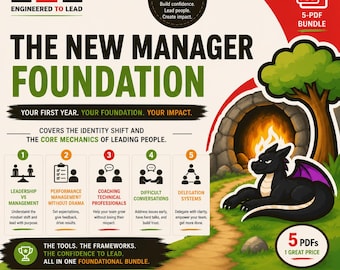 New Manager Foundation Bundle | Leadership, Performance, Coaching (PDF Download)