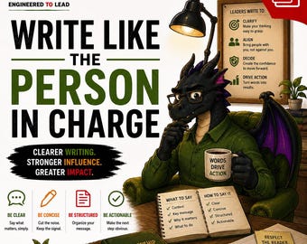 Write like the person in charge | Leadership Email Guide, Stop Overexplaining, Build Authority & Trust in Writing | Communication skills PDF