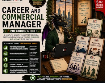 Career and Commercial Manager Bundle | 5 Leadership PDF Guides (Digital Download)