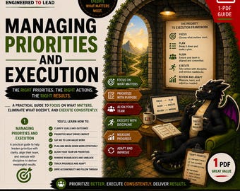 Stop Letting Urgent Beat Important | Managing Priorities and Execution | Engineering Leadership Guide | New Manager | PDF Instant Download