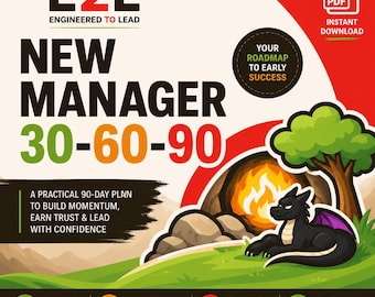 New Manager 30-60-90 Day Plan | Leadership Playbook (PDF Download)