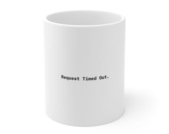 Time-out voor verzoek. | Minimalistische netwerkmok