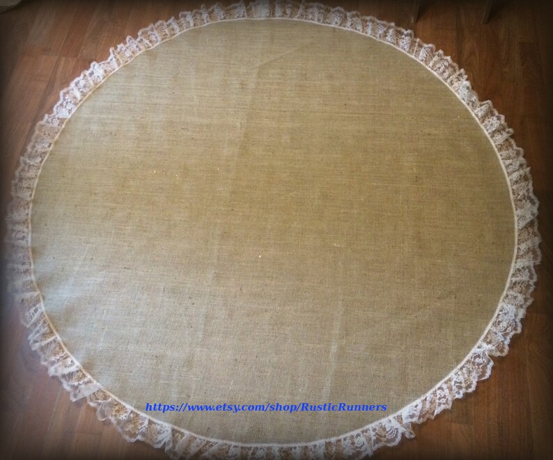 Rustic Wedding Table Centerpiece Burlap Overlay With Natural Image 0