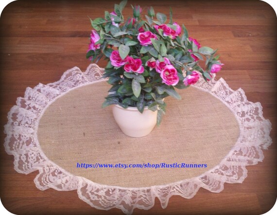 Country Rustic Wedding Table Centerpiece Burlap Overlays With Etsy