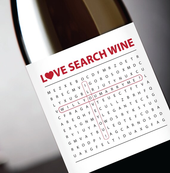 proposal will you marry me love word search etsy