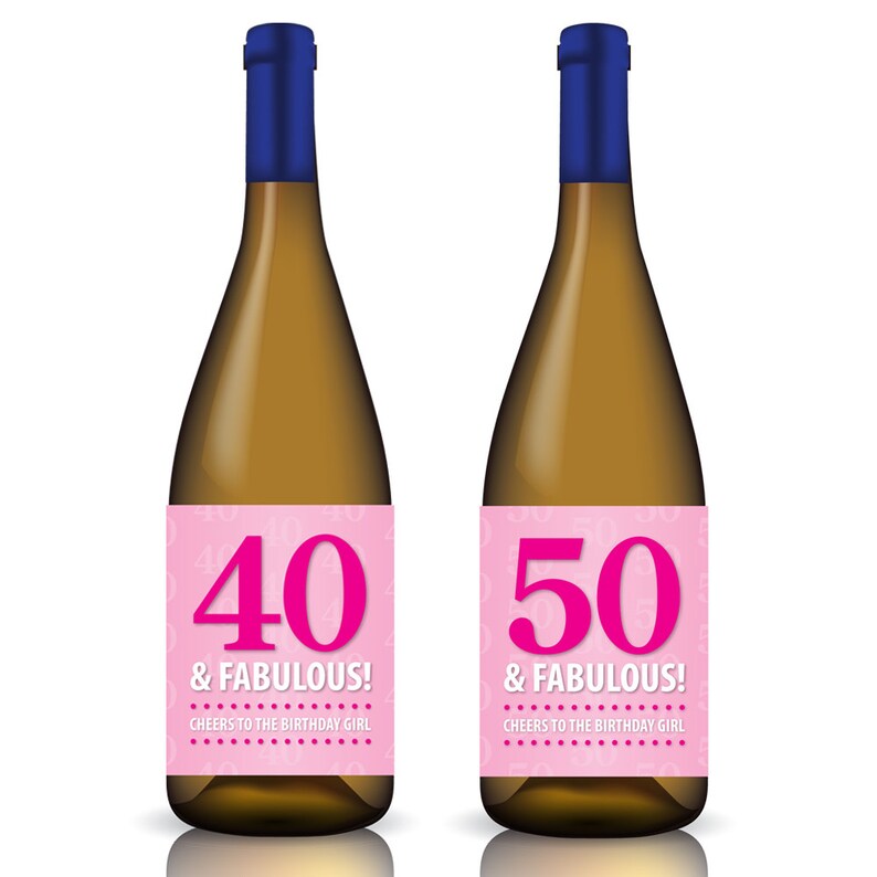 40th Birthday 40 &amp; Fabulous Printable Birthday | Etsy