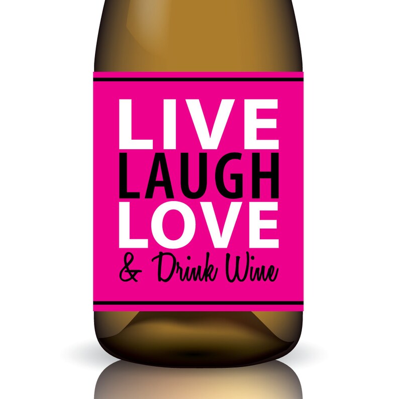 Every Day live Laugh Love & Drink Wine Printable Etsy
