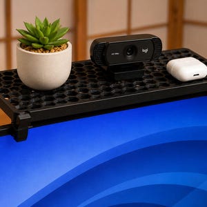 Clip-On Monitor Shelf | Computer Screen Organizer, Desk Accessory Holder (3D Printed)