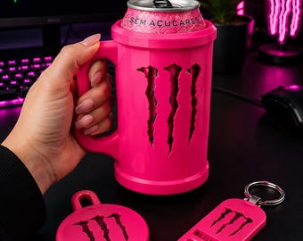 monster energy mug with tab opener end lid