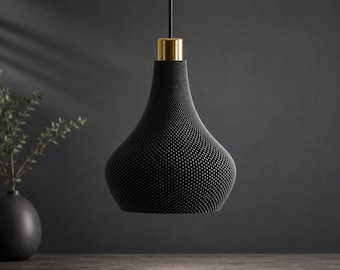 Modern Pendant Light Shade | Organic Lamp Shade | Ceiling Light Cover | 3D Printed Pendant Lamp Shade | Minimalist Hanging Light | Home Deco