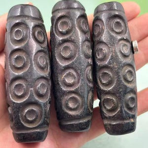 1 st Vintage meteorit himmelöga pärla handskuren folkkonst Slumpmässig leverans