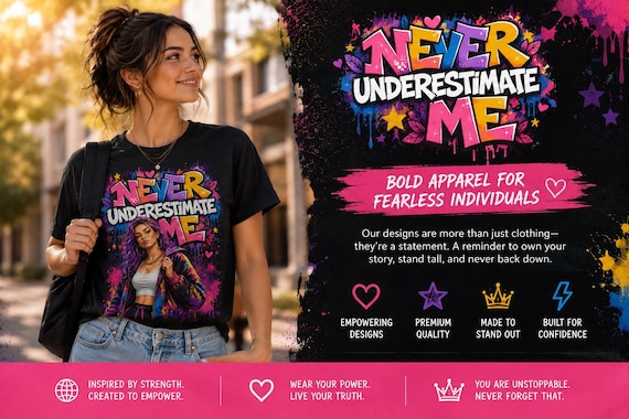 Graffiti Art T-Shirt, Bold Empowerment Tee, Fierce Women Street Art Shirt
