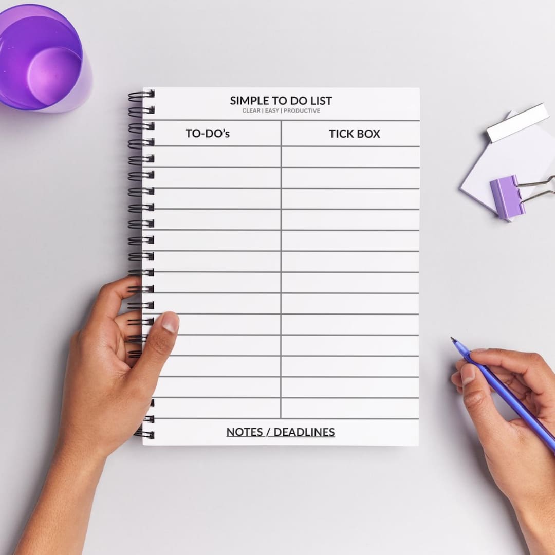 Simple to Do List Printable | Daily Task Planner | Checklist ...