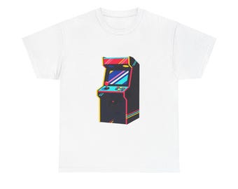 Retro Arcade Cabinet Funny Gaming | Graphic Tee
