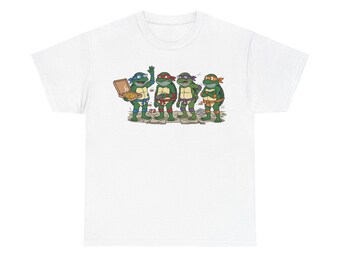Middle-Aged Ninja Frogs Pizza Night | Graphic Tee