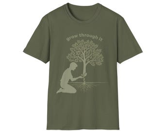 Grow Through It Minimalist Tree Plant | Graphic Tee