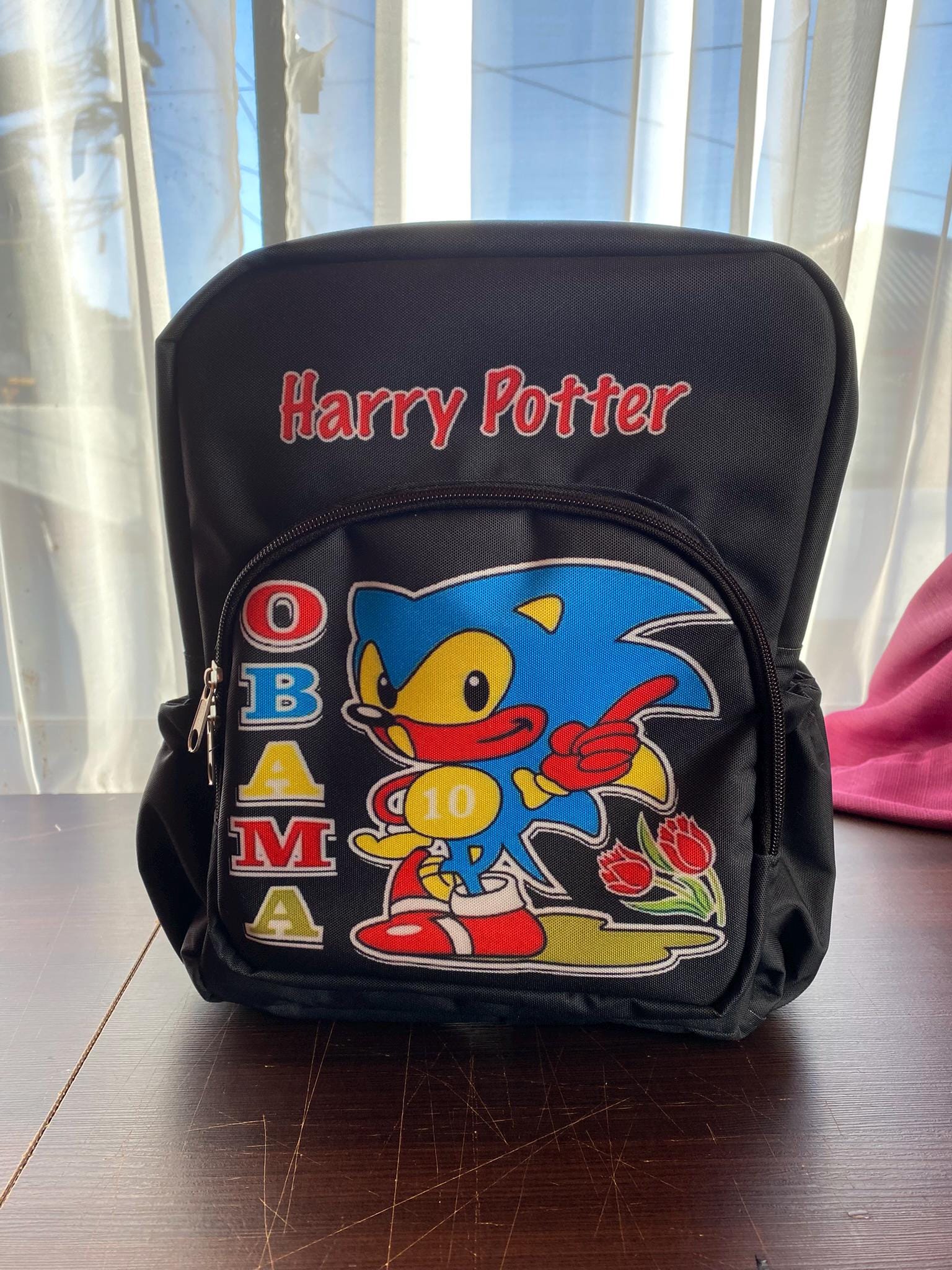 Obama Backpack Harry Potter Obama Sonic 10 Handmade Backpack - Etsy