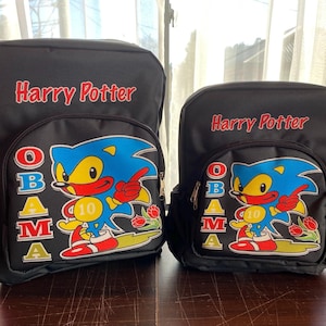 Harry Potter Obama Sonic 10 Handmade Backpack - Etsy
