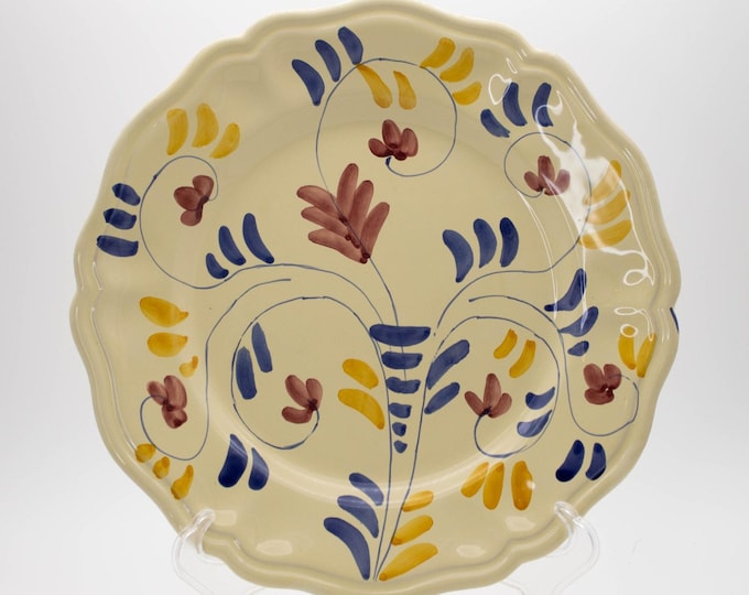 Set of 6 Ivo Angel Amiata Sim Dinner Plates 11" Hand Painted Earthenware Italy