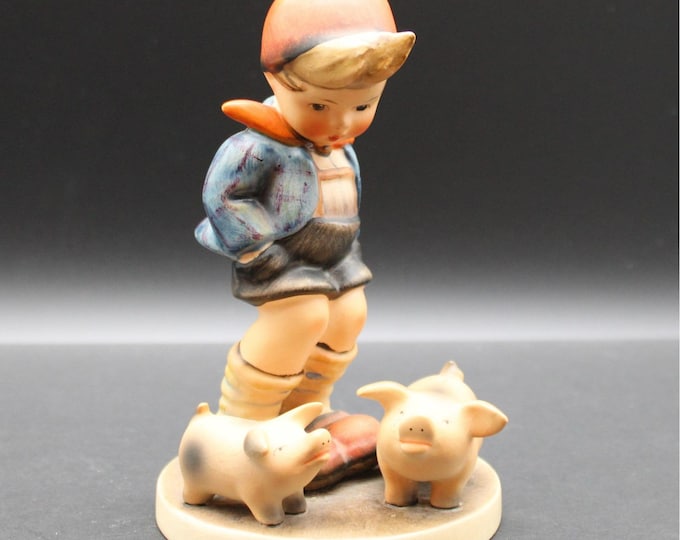 Vintage Goebel Hummel Figurine "Farm Boy" #66 5.5" Tall