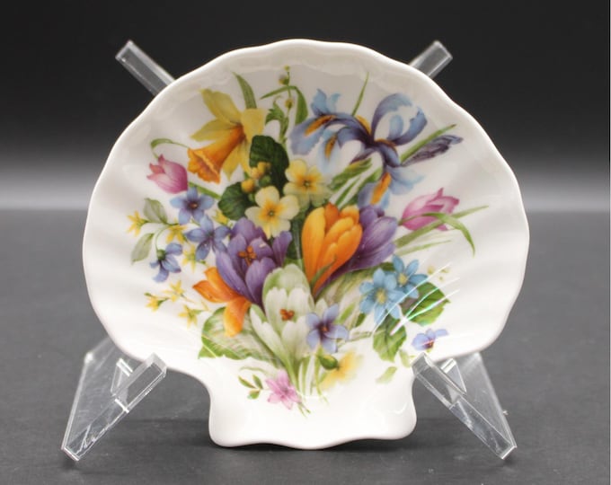 Vintage Royal Stafford Bone China Seashell Trinket Dish Victorias Secret England