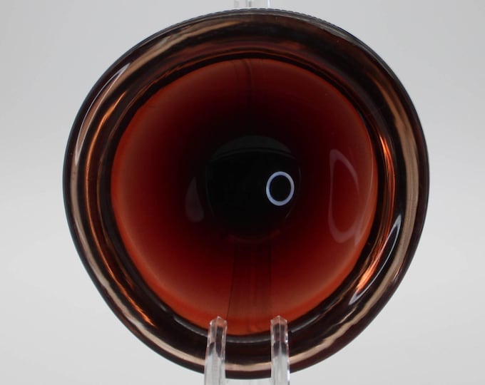 Vintage Orrefors Deep Red Cased Art Glass Bowl Sven Palmqvist MCM Sommerso