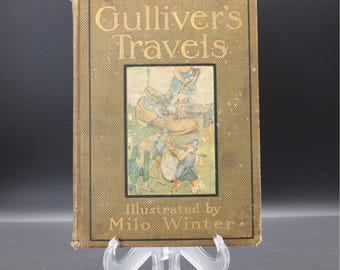 Antique Gulliver's Travels 1912 Windermere Milo Winter Illustrated Rand McNally