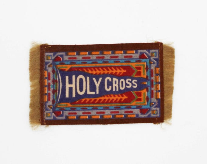 1910s Tobacco Cigarette Felt Small w/ Fringe Holy Cross
