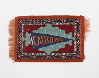 Large Vintage Early 1900s California Cigarette Felt
