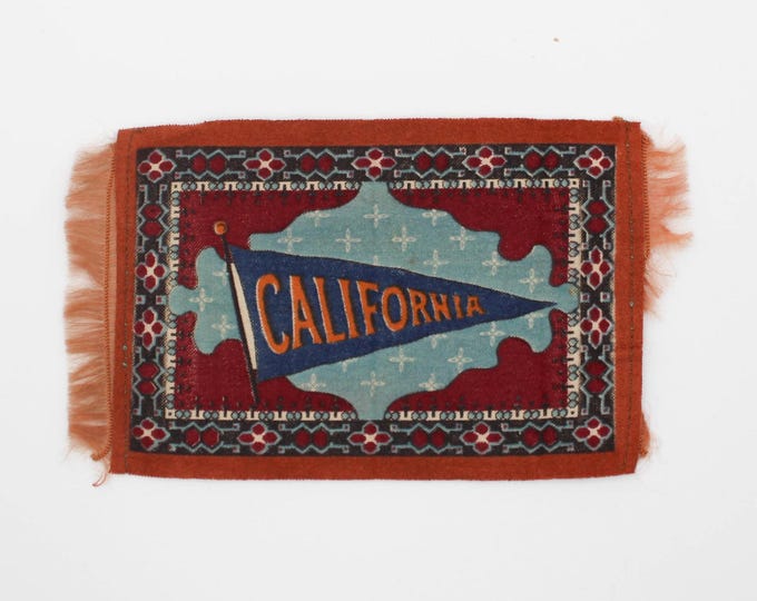 Large Vintage Early 1900s California Cigarette Felt