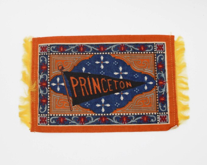 Large Vintage Early 1900s Princeton Cigarette Felt