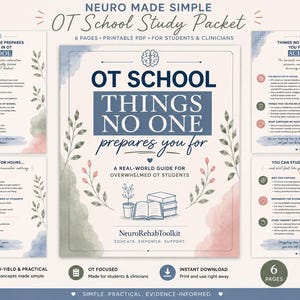 OT School Things No One Prepares You For | OT Student Survival Guide | Burnout, Fieldwork & NBCOT Tips | Digital Download pdf